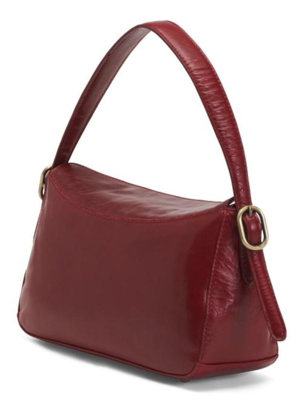 MADE IN INDIA Leather Flap Over Shoulder Bag - Picture 4 of 5